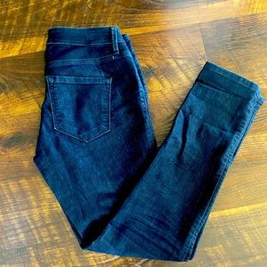 Loft dark rinse curvy denim